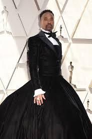 Billy Porter Arrives At The Oscars In A Black Tuxedo Top And Larger Than Life Black Ball Gown Courtesy Of Annapoli Beautiful Dresses Black Ball Gown Ball Gowns