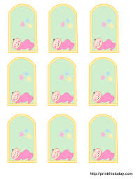 Customizable baby shower templates not only include printable round labels, but also address labels, party banners, and place cards. Printable Baby Shower Gift Tags Template