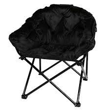 Folding Faux Mink Club Chair In 2020 Folding Chair Folding Lounge Chair Club Chairs