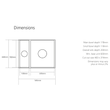 10 best undermount kitchen sinks of july 2021. Caple Friska 1 5 Bowl Undermount White Ceramic Kitchen Sink 545 X 440mm Tap Warehouse