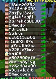 Uses this interface to display the multiplayer server list, hence the name. Random Names In Player List Hypixel Minecraft Server And Maps