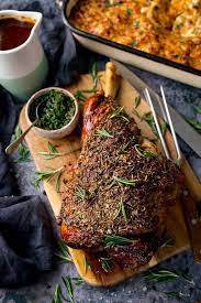 Add mint sauce and stir season to taste along with additional mint sauce if desired Roast Leg Of Lamb With Rich Gravy Nicky S Kitchen Sanctuary