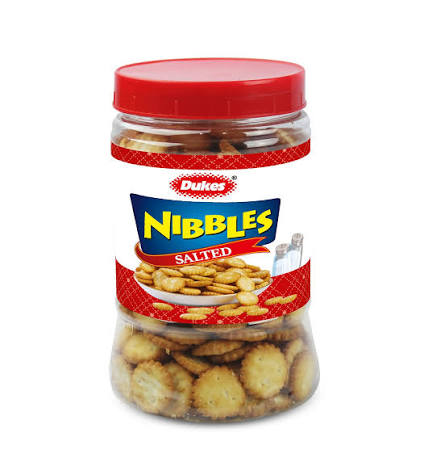 DUKES NIBBLES SALTED BISCUITS 150G.