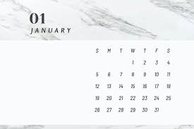 Desain kalender 2021 halaman 2. Marble Wallpaper Calendar 2020