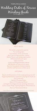 Wedding Order Of Service Wording Template What To Include Examples Wedding Order Of Service Order Of Wedding Ceremony Wedding Order