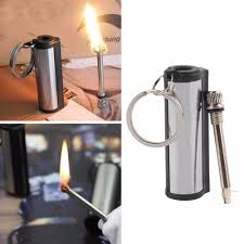 Emergency Metal Flint Match Lighter Fire Starter For Camping Hiking Survival Emergency Fire Starter Emergency Fire Fire Starters