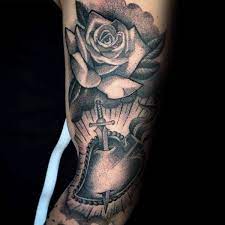 Most beautiful tattoo ideas daily. Heart And Rose Tattoo Ideas Rose Heart Clock Tattoo 2020
