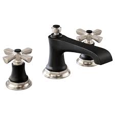 The collaboration began with fixtures by wu for the bathroom in matte black, but most recently wu has designed matte white fixtures for the kitchen in a. Rook Widespread Lavatory Faucet Less Handles