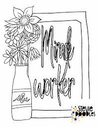3 Free Coloring Pages Way Maker Miracle Worker Promise Keeper Stevie Doodles Free Coloring Pages Christian Coloring Bible Verse Coloring