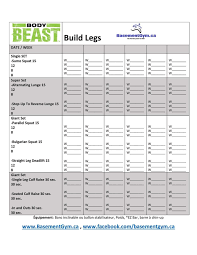 The team is extremely responsive and the fb community is super supportive as well. Body Beast Build Legs Worksheet Body Beast Body Beast Workout Sheets Body Beast Workout