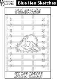 Printable coloring pages for kids and adults. Blue Hen Brain Break Alumni And Friends University Of Delaware