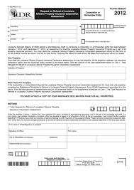 Check spelling or type a new query. Fillable Form R 620ins Request For Refund Of Louisiana Citizens Property Insurance Corporation Assessment 2012 Printable Pdf Download