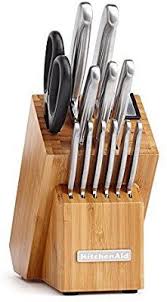 Amazon Com Kitchenaid Kkftr16sl 16 Piece Classic Forged Series Triple Rivet Cutlery Set Silver Kitchen Kitchen Aid Knife Set Kitchen Stainless Steel Cutlery
