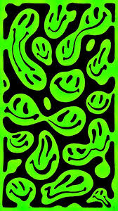 Green Smiles Hipster Wallpaper Edgy Wallpaper Hippie Wallpaper