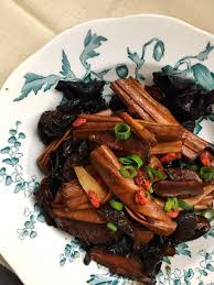 Black fungus or wood ear mushroom is an edible fungus and delicious food ingredient. Chinese Tofu Skin Shiitake And Black Fungus Recipe Celestial Peach