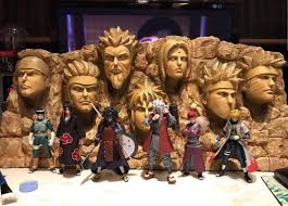 Hokage Mountain With Few Badass Characters Figures Bonecos De Anime Figura De Acao Boneco Do Naruto