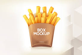 Download Free Potato Fries Box Mockup Psd Download On Behance