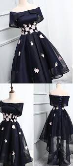 Short Black And Blue Prom Dress Welcome To Our Online Store Our Dresses Are All Custom Made So You Order Them In Any Size Black Lace Prom Dress Homecoming Dresses Short A Line Prom Dresses