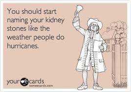 You Should Start Naming Your Kidney Stones Like The Weather People Do Hurricanes Kidney Stones Funny Kidney Stones Medical Humor