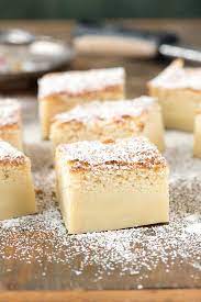 Eggnog Magic Cake A Magic Transformation Turns An Easy Cake Recipe Into A Three Layered Surprise While Baking Christmas Food Desserts Eggnog Dessert Desserts