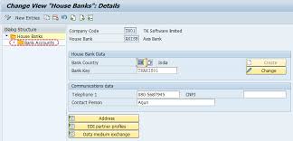 In a productive scenario the bank key must be created in the production system, development system, and. How To Define House Bank In Sap Account Id In Sap