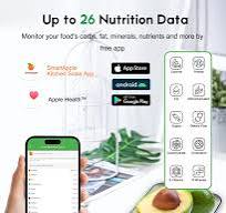 Ataller Balance de nutrition intelligente, balance de cuisine avec  application smartphone pour la cuisson,Suivi des Calories et Analyse ...