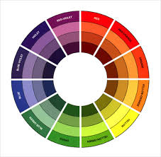 80 Interpretive Colour Wheel Tertiary Colours Template