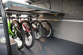Custom Built Vans In 2020 Vans Bike Shed Bike Rack Wall