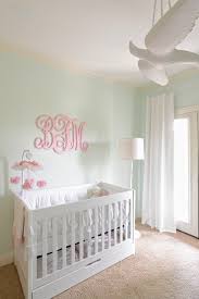 Girl S Nursery Contemporary With Mint Green White And Peach Colors Contemporary Nursery Dallas By Vicki Crew Interiors Houzz Uk