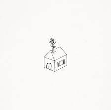 Vector Icon House Home Botanical Floral Twig Leaves Trees Design Logos Premade Logo Illustration Digital Portefo Home Tattoo Simple House Drawing Small Tattoos