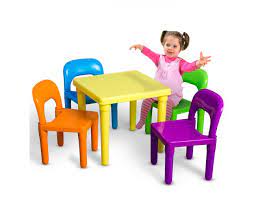 Pieces are light and easy to carry, yet durable to handle the rough and tumble of everyday play. Kids Table And Chairs Set Toddler Activity Chair Best For Toddlers Reading Train Art Play Room