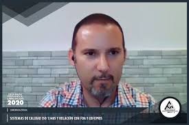 Durante la sesión del pasado martes del MA Jaime René Mendiola Díaz, se  revisaron el enfoque y los requerimientos de la norma ISO13485,en los  sistemas de gestión de calidad para dispositivos médicos.