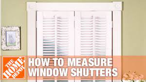 On the left, in the middle and on the right. How To Measure For Outside Mount Window Plantation Shutters The Home Depot Youtube