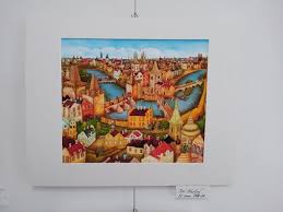 Old town walking map and directory. Painting Of Old Town Prague By Jiri Stastny Picture Of Memories Traditional Czech Handicrafts Prague Tripadvisor