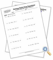 Variable On Both Sides Solving Equations With Like Terms Worksheetworks Com Solving Equations Two Step Equations One Step Equations
