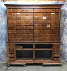 Vintage Oak Hardware Store Cabinet Showcase Industrial Etsy Cabinet Hardware Vintage Wooden Organizer Industrial Storage