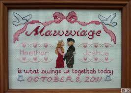It can either be beautifully mounted in an this site has two lovely wedding sampler patterns. Mawwiage Customizable Instant Pattern Cross Stitch Wedding Cross Stitch Cross Stitch Patterns
