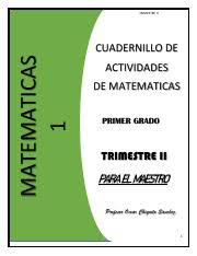 Este servicio gratuito de google traduce instantáneamente palabras, frases y páginas web del español a más de 100 idiomas y viceversa. 1o 2t Maestro Matematicas Cuadernillo De Actividades Pdf Ochs Trimestre Ii Matematicas 1 Cuadernillo De Actividades De Matematicas Primer Grado Course Hero