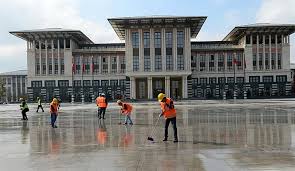 Cumhurbaşkanlığı sarayı'nın 2014 yılındaki bir görünümü. Cumhurbaskanligi Sarayi Na Ciftlik Kurulacak