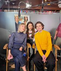 Timothée chalamet and saoirse ronan are going from lady bird to little women. Saoirse Ronan Archive On Twitter Saoirse Ronan And Timothee Chalamet Doing Press For Littlewomen Yesterday