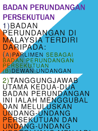 Dewan undangan negeri (badan perundangan negeri). Badan Perundangan Persekutuan