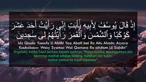 Quran surat yusuf ayat 4. Surah Yusuf Ayat 4 Youtube