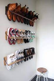 These diy shoe rack ideas will cover all your shoe storage needs while improving your home decor at the same time. Diy Wall Hanging Shoe Rack Novocom Top