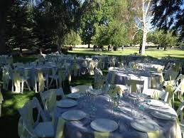 Round Table Set Up At Rancharrah Reno Barn Wedding Decorations Table Set Up Table Settings