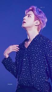 Jin Bias Worldwide Handsome Oppa Di 2020 Rambut Ungu Rambut Warna Warni Ungu