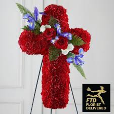 This Thoughtful And Meaningful Tribute Is A Vibrant Expression Of Faith This Graceful Funeral Flower Arrangements Funeral Floral Arrangements Funeral Flowers