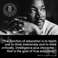 Today, we honor the legacy and life of Dr. Martin Luther King, Jr., who  reminds us of our mission to educate the whole student