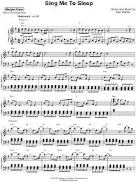 If you find a wrong bad to me from fran healy, click the correct button above. Sing Me To Sleep Sheet Music 12 Arrangements Available Instantly Musicnotes