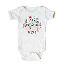 Retro Onepiece San Francisco California Baby Shower Etsy