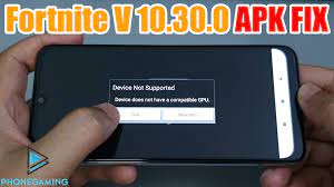 You can install fortnite apk fix (fortnite v13.40.0 for android devices) follow these 4 . Update Fortnite V10 30 0 Apk Fix Apk Fix